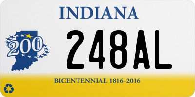 IN license plate 248AL