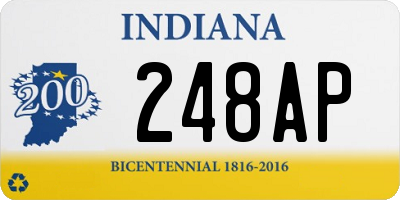 IN license plate 248AP