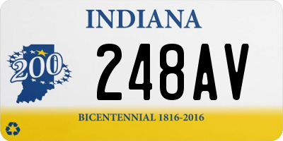 IN license plate 248AV