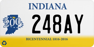 IN license plate 248AY