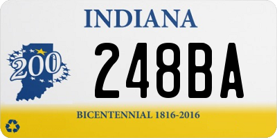 IN license plate 248BA