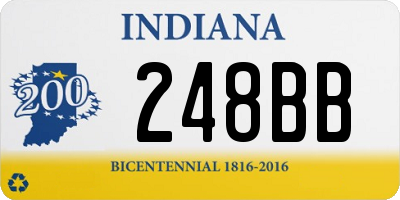 IN license plate 248BB