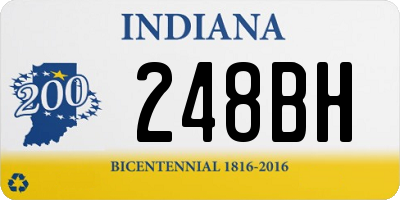 IN license plate 248BH