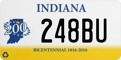 IN license plate 248BU