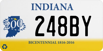 IN license plate 248BY
