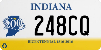 IN license plate 248CQ