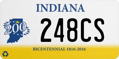 IN license plate 248CS