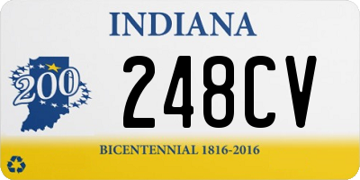 IN license plate 248CV