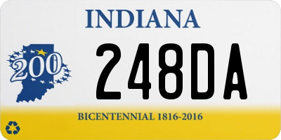 IN license plate 248DA