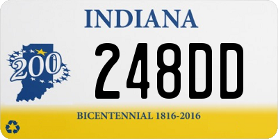 IN license plate 248DD