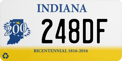 IN license plate 248DF