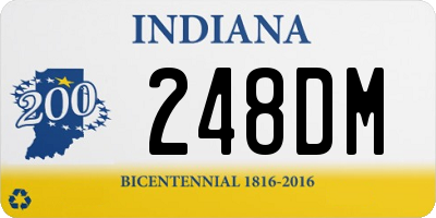 IN license plate 248DM