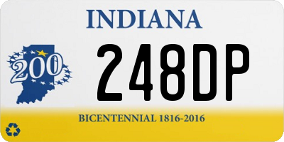 IN license plate 248DP