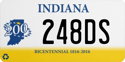 IN license plate 248DS