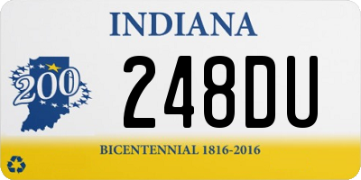 IN license plate 248DU