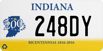 IN license plate 248DY