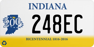 IN license plate 248EC