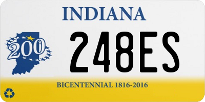 IN license plate 248ES