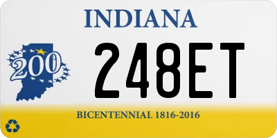 IN license plate 248ET