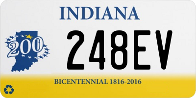 IN license plate 248EV