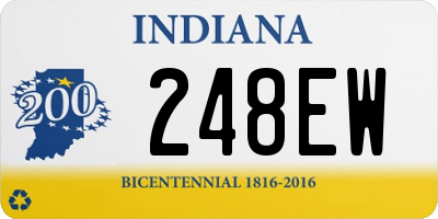 IN license plate 248EW