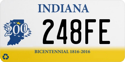 IN license plate 248FE