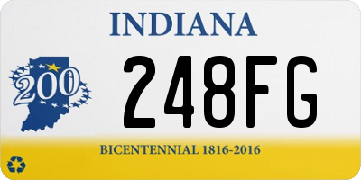 IN license plate 248FG