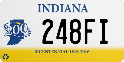 IN license plate 248FI