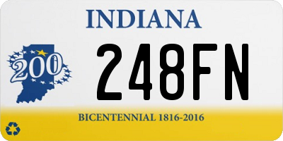 IN license plate 248FN