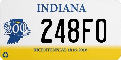 IN license plate 248FO