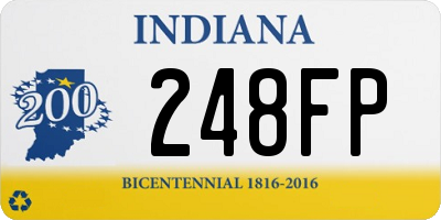 IN license plate 248FP