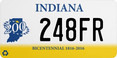 IN license plate 248FR