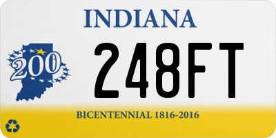 IN license plate 248FT