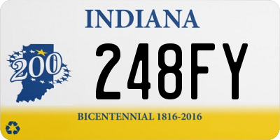 IN license plate 248FY