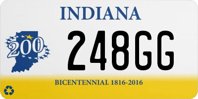 IN license plate 248GG