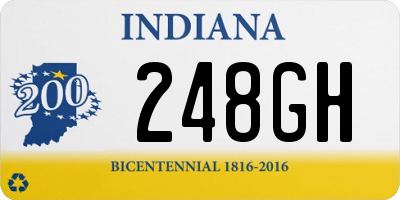 IN license plate 248GH