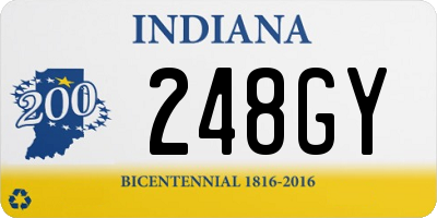 IN license plate 248GY