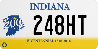 IN license plate 248HT