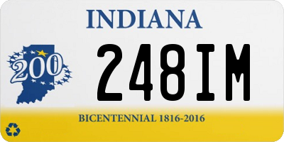 IN license plate 248IM