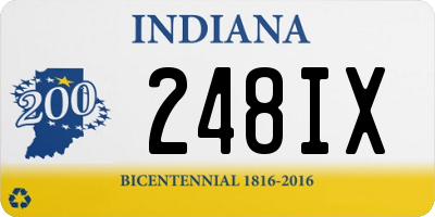 IN license plate 248IX