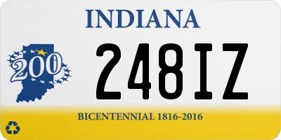 IN license plate 248IZ