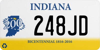 IN license plate 248JD