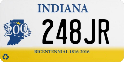 IN license plate 248JR