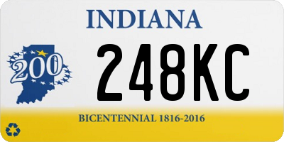 IN license plate 248KC