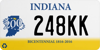 IN license plate 248KK