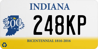 IN license plate 248KP