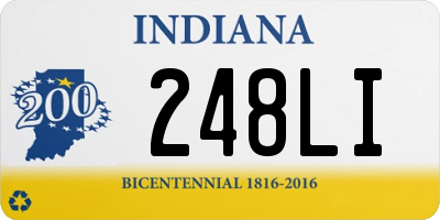 IN license plate 248LI