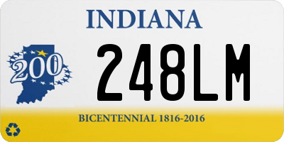 IN license plate 248LM