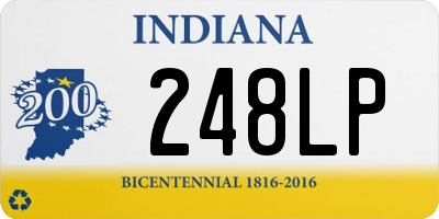 IN license plate 248LP