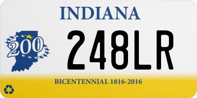 IN license plate 248LR